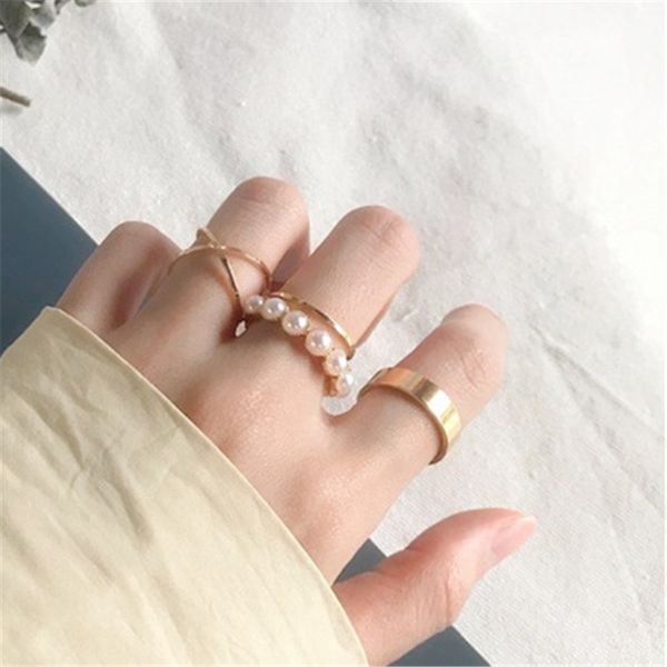 index finger ring vintage gold color round joint rings for women jewelry wedding bands design pearl fashion simple party 4 pcs, Golden;silver
index finger ring vintage gold color round joint rings for women jewelry wedding bands design pearl fashion simple party 4 pcs, Golden;silver