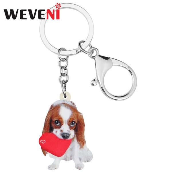 weveni acrylic valentine's day cavalier king charles spaniel dog key chains ring bag car purse keychain for women girl teen gift, Silver
weveni acrylic valentine's day cavalier king charles spaniel dog key chains ring bag car purse keychain for women girl teen gift, Silver