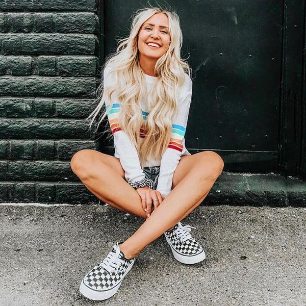 harajuku women casual o-neck rainbow stripe t-shirt 2019 white black streetwear female spring autumn long sleeve tee shirt
harajuku women casual o-neck rainbow stripe t-shirt 2019 white black streetwear female spring autumn long sleeve tee shirt