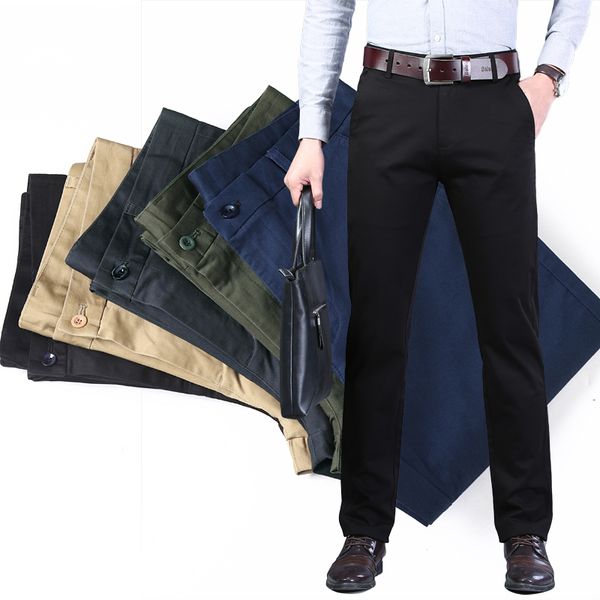 5 color classic men's solid color casual pants business fashion regular fit stretch khaki cotton trousers male brand green, Black
5 color classic men's solid color casual pants business fashion regular fit stretch khaki cotton trousers male brand green, Black