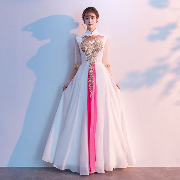 runway dresses 2021 real v-neck half vestidos celebrities chorus evening dress women's long modern performance slim and elegant skirt, Black
runway dresses 2021 real v-neck half vestidos celebrities chorus evening dress women's long modern performance slim and elegant skirt, Black