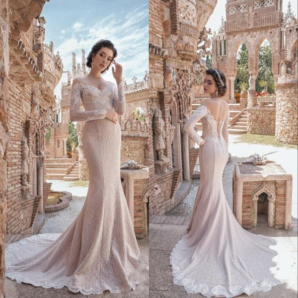wedding dresses 2020 off shoulder long sleeves lace appliques bridal gowns sweep train mermaid vestido de novia, White
wedding dresses 2020 off shoulder long sleeves lace appliques bridal gowns sweep train mermaid vestido de novia, White