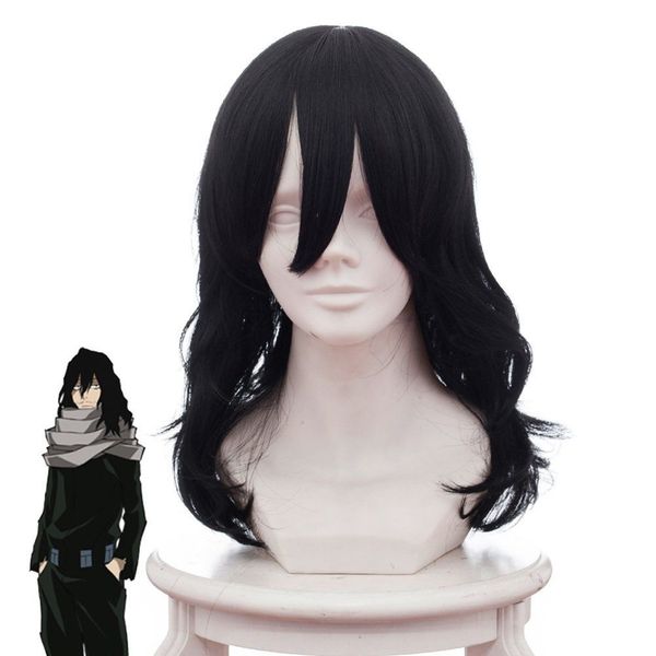 academia eraser head s aizawa cosplay wig cosplay costume hairpiece, Black
academia eraser head s aizawa cosplay wig cosplay costume hairpiece, Black