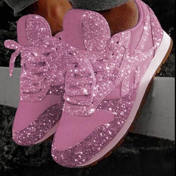 spring women flat glitter sneakers casual female mesh lace up platform comfortable vulcanized crystal shining shoes new ll93, Black
spring women flat glitter sneakers casual female mesh lace up platform comfortable vulcanized crystal shining shoes new ll93, Black