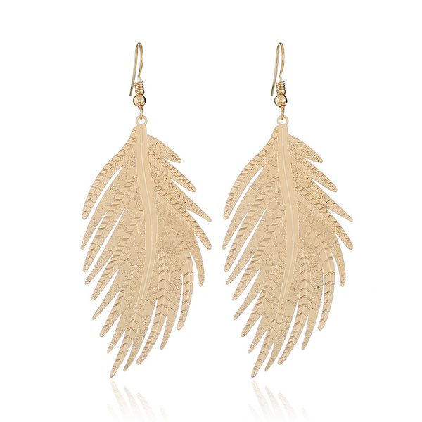 feather metal earrings euro-american exaggerated personality fashion earrings temperament tassels big earrings feminine trend, Golden
feather metal earrings euro-american exaggerated personality fashion earrings temperament tassels big earrings feminine trend, Golden