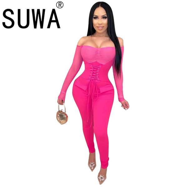 european fashion full sleeve overalls for women lace up summer romper lady party body mujer, Black;white
european fashion full sleeve overalls for women lace up summer romper lady party body mujer, Black;white