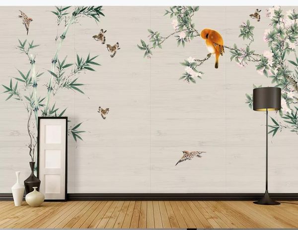 new chinese style hand-painted flowers and birds bamboo wallpapers peach background wall decoration painting
new chinese style hand-painted flowers and birds bamboo wallpapers peach background wall decoration painting