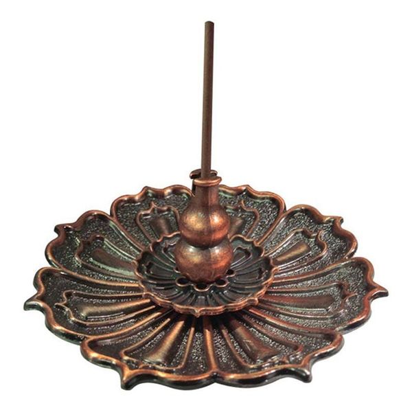 lotus incense burner holder for sticks cones coils incense, vintage style, copper color bronze other home decor
lotus incense burner holder for sticks cones coils incense, vintage style, copper color bronze other home decor