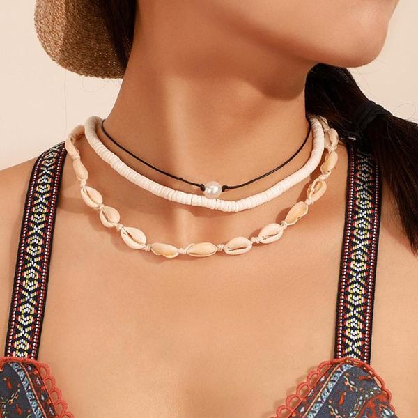 trendy women statement necklace shell pearl bohemian chain choker necklace women leather rope choker jewelry gift dropshipping, Silver
trendy women statement necklace shell pearl bohemian chain choker necklace women leather rope choker jewelry gift dropshipping, Silver