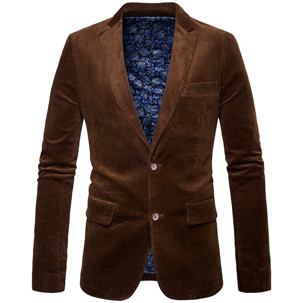 new fashion brand male winter business suit jacket coat retro style slim fit corduroy blazer men casual elbow design black brown, White;black
new fashion brand male winter business suit jacket coat retro style slim fit corduroy blazer men casual elbow design black brown, White;black