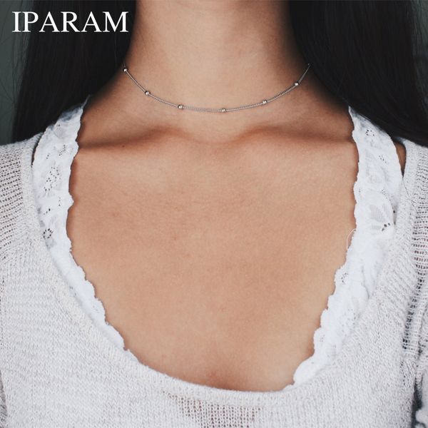 iparam модное колье-ошейник с серебряными бусинами - спутниковая цепочка, деликатный подарок для женщин, Golden;silver
iparam модное колье-ошейник с серебряными бусинами - спутниковая цепочка, деликатный подарок для женщин, Golden;silver