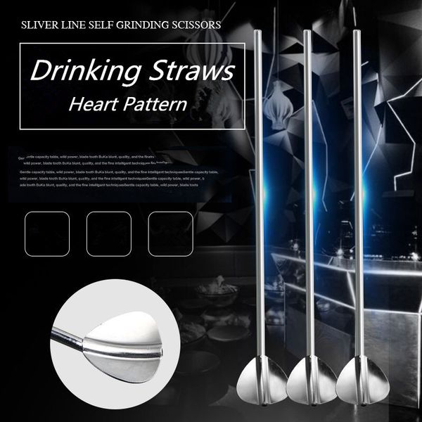 4pcs stainless steel reusable heart pattern drinking straw straws spoon with cleaner brush 
4pcs stainless steel reusable heart pattern drinking straw straws spoon with cleaner brush