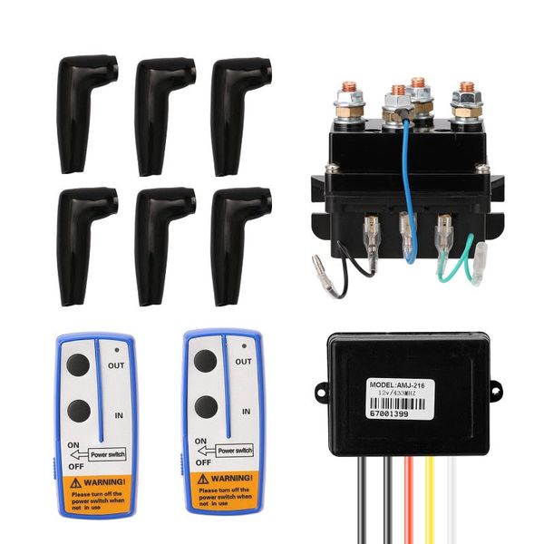 dc12v universal 400a winch solenoid relay electric winch set remote control distance is 50m/164ft max with 2300mah battery
dc12v universal 400a winch solenoid relay electric winch set remote control distance is 50m/164ft max with 2300mah battery
