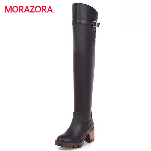 morazora big size round toe square heel women boots autumn winter high heel over the knee boots simple zip platform, Black
morazora big size round toe square heel women boots autumn winter high heel over the knee boots simple zip platform, Black