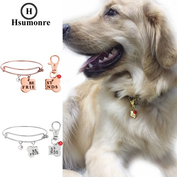 friend dog bangle lkeychain set engraved bone tag pet tag collar dog-human jewelry dog lover gift stainless steel red bell, Black
friend dog bangle lkeychain set engraved bone tag pet tag collar dog-human jewelry dog lover gift stainless steel red bell, Black