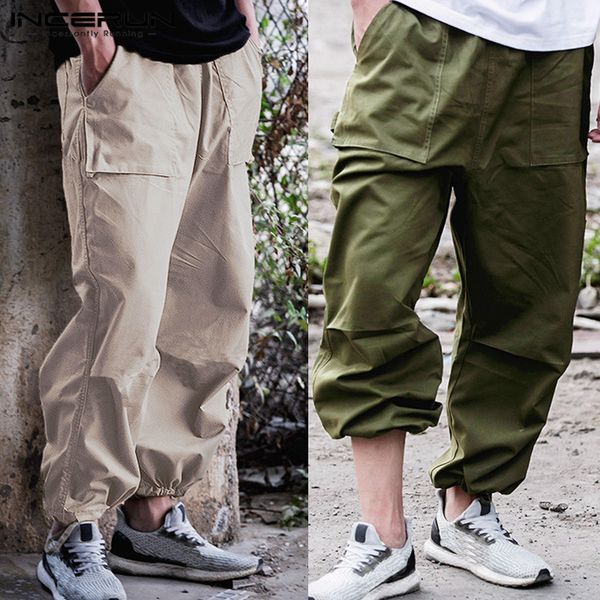 incerun men's nine pants summer men elastic waist loose solid color overalls 2019 cotton wild breathable men's casual pants 5xl, Black
incerun men's nine pants summer men elastic waist loose solid color overalls 2019 cotton wild breathable men's casual pants 5xl, Black