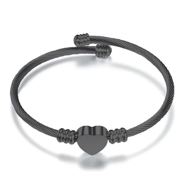 new twist rope titanium stainless steel womens black heart letter a-z cuff bangle bracelet wristband bracelets jewelry gifts for girl friend
new twist rope titanium stainless steel womens black heart letter a-z cuff bangle bracelet wristband bracelets jewelry gifts for girl friend