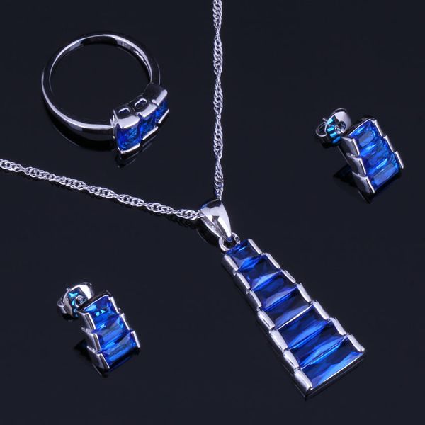 marvelous trapezoid blue cubic zirconia 925 sterling silver jewelry sets for women earrings pendant chain ring v0963
marvelous trapezoid blue cubic zirconia 925 sterling silver jewelry sets for women earrings pendant chain ring v0963