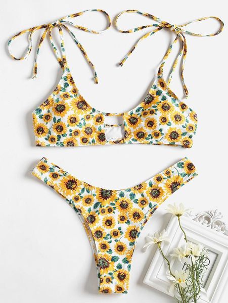 tie shoulder sunflower keyhole bikini swimwear women high cut bikini spaghetti strap padded swimsuit summer beachwear
tie shoulder sunflower keyhole bikini swimwear women high cut bikini spaghetti strap padded swimsuit summer beachwear