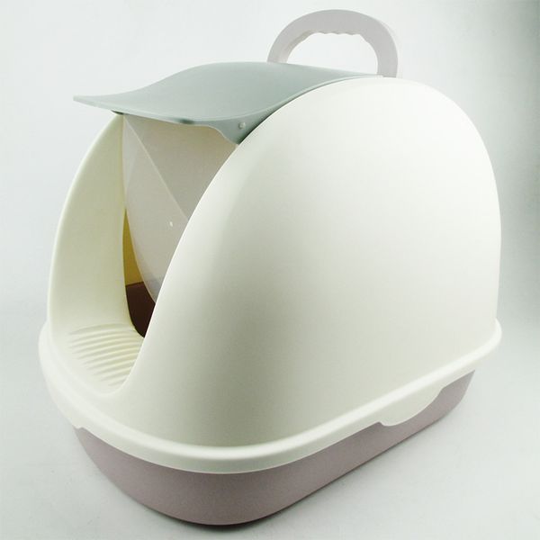 anti-base litter box large size flip front-raised rectangular pet cat disc fully enclosed cat litter basin
anti-base litter box large size flip front-raised rectangular pet cat disc fully enclosed cat litter basin