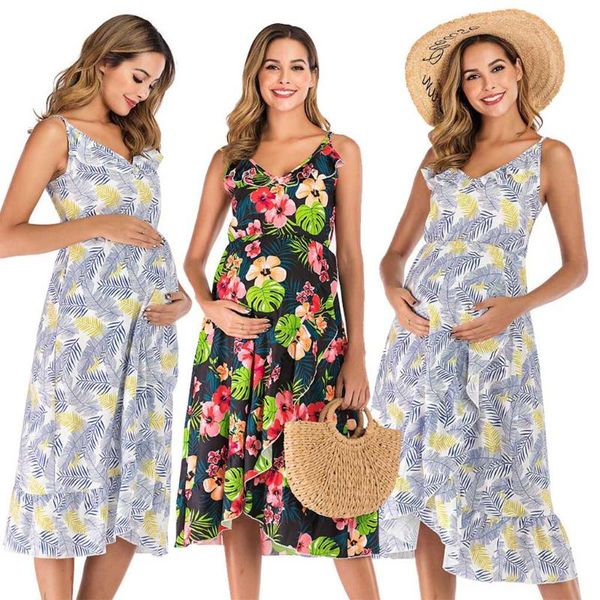 maternity dresses maternity clothes elegant pregnancy dress casual floral printed ruffles falbala sundress for pregnant women, White
maternity dresses maternity clothes elegant pregnancy dress casual floral printed ruffles falbala sundress for pregnant women, White