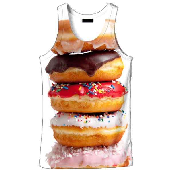 2018 new fashion 3d men' donuts print 9 size casual tankcustom-made print ing, White;black
2018 new fashion 3d men' donuts print 9 size casual tankcustom-made print ing, White;black