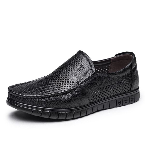 2019 new leather men's sandals genuine leather men's casual soft bottom shoes summer shoes, Black
2019 new leather men's sandals genuine leather men's casual soft bottom shoes summer shoes, Black