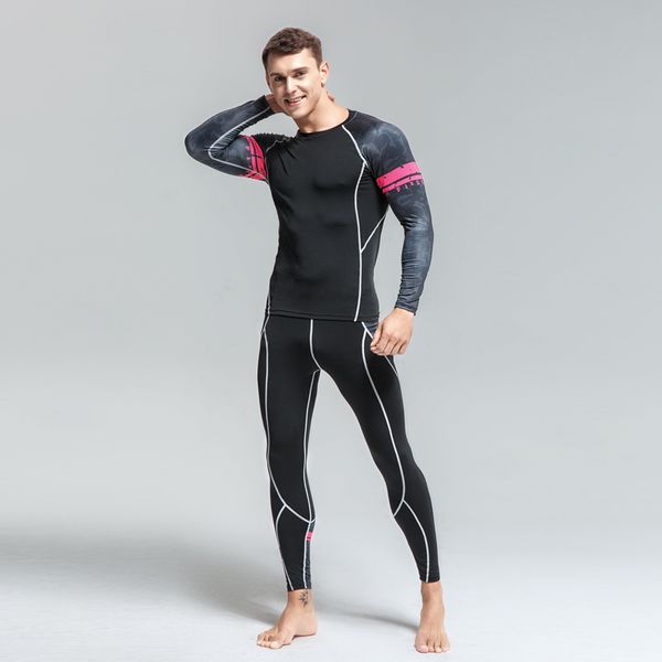 men's thermal underwear long underwear set base layer sport jogger set men fitness training quick-drying tights rash guard male, Black;white
men's thermal underwear long underwear set base layer sport jogger set men fitness training quick-drying tights rash guard male, Black;white