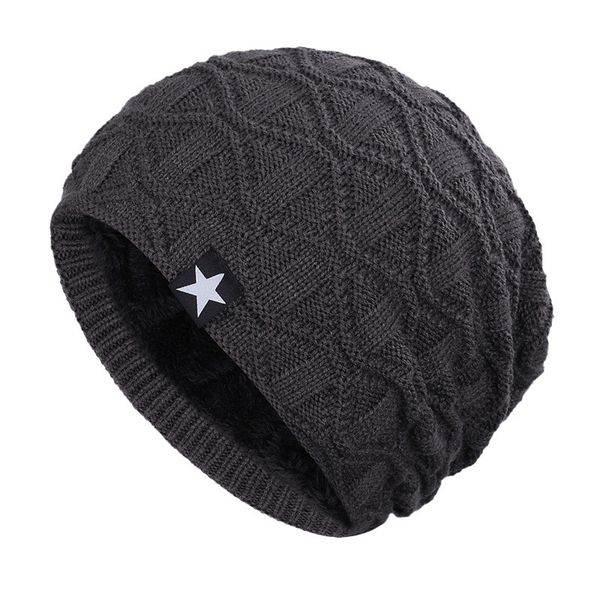 new winter slouchy beanie hat knitted skull caps comfortable windproof fleece lining hats beanies, White;black
new winter slouchy beanie hat knitted skull caps comfortable windproof fleece lining hats beanies, White;black