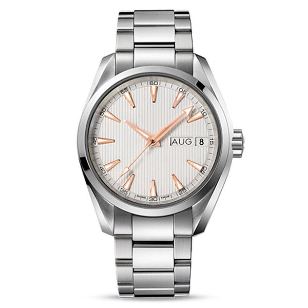 Luxury Watches Stainless Steel Bracelet Aqua Terra 150m Master 41.5mm Stainless Steel Duo Date 6pcs