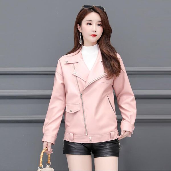 black women's leather clothing 2019 new spring autumn leather jacket women short slim motorcycle coat female outerwear
black women's leather clothing 2019 new spring autumn leather jacket women short slim motorcycle coat female outerwear