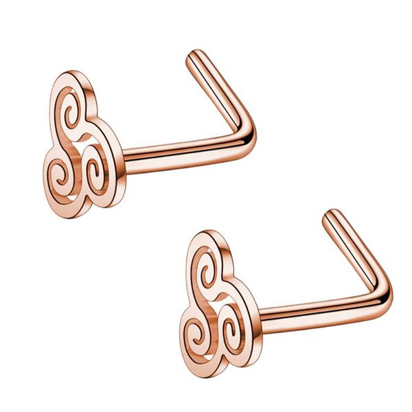 20g surgical steel mix color nose stud rings l shaped piercing jewelry nose rings nose piercing body sprial wholesales, Silver
20g surgical steel mix color nose stud rings l shaped piercing jewelry nose rings nose piercing body sprial wholesales, Silver
