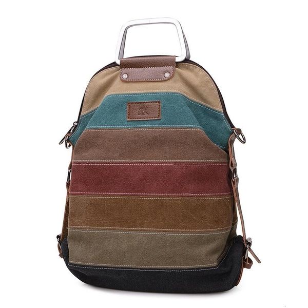 panelled sripe canvas backpack women vintage female backpack brand designer teenage girl backpacks casual women shoulder bag cj191212
panelled sripe canvas backpack women vintage female backpack brand designer teenage girl backpacks casual women shoulder bag cj191212
