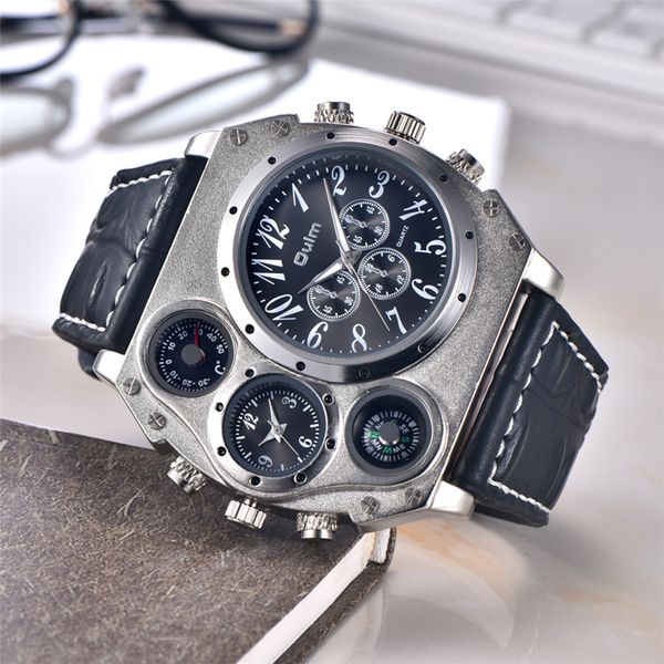 oulm 1349 new sport watches men super big large dial male quartz clock decorative thermometer compass luxury men's wrist watch ly191216, Slivery;brown
oulm 1349 new sport watches men super big large dial male quartz clock decorative thermometer compass luxury men's wrist watch ly191216, Slivery;brown