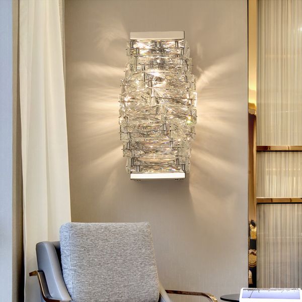 modern luxurious creative crystal wall lamps wall lighting fixture chrome wall mount lights led sconce light for bedside hallway foyer aisle
modern luxurious creative crystal wall lamps wall lighting fixture chrome wall mount lights led sconce light for bedside hallway foyer aisle