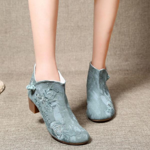 spring and autumn women boots mid heel ankle boots high heel embroidered women cloth shoes booties lady boty, Black
spring and autumn women boots mid heel ankle boots high heel embroidered women cloth shoes booties lady boty, Black