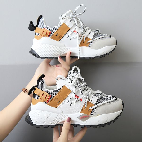 women sneakers 2019 fashion platform sneakers ladies brand designer chunky casual shoes lace-up woman basket sports dad shoes y200424, Black
women sneakers 2019 fashion platform sneakers ladies brand designer chunky casual shoes lace-up woman basket sports dad shoes y200424, Black