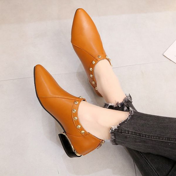 fashion ankle boots for women pointed toe pu leather rubber botines footwear female rivet low heel shoes zapatos mujer, Black
fashion ankle boots for women pointed toe pu leather rubber botines footwear female rivet low heel shoes zapatos mujer, Black