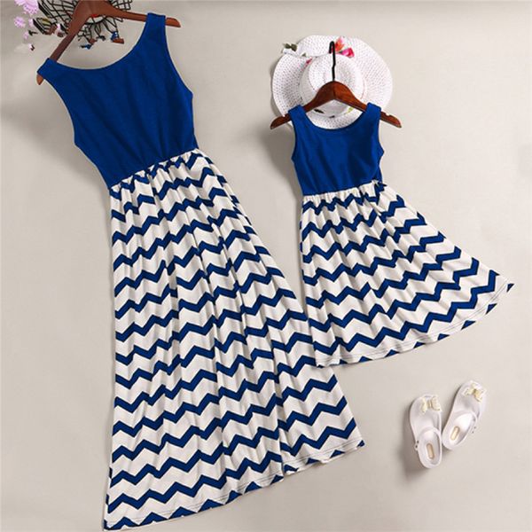 mother daughter dress family matching outfit striped clothes sleeveless casual loose o neck mom and daughter dress, Blue
mother daughter dress family matching outfit striped clothes sleeveless casual loose o neck mom and daughter dress, Blue