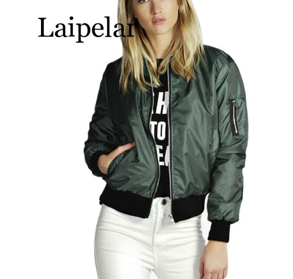 spring thin jackets women 2019 basic solid stand collar bomber jacket women autumn casual long sleeve slim coat female outerwear, Black;brown
spring thin jackets women 2019 basic solid stand collar bomber jacket women autumn casual long sleeve slim coat female outerwear, Black;brown