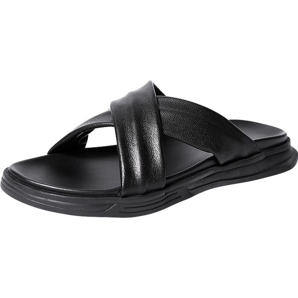 summer soft bottom flip-flops mens fashion outdoor mens slippers casual non-slip beach shoes male sandals all-match cowhide, Black
summer soft bottom flip-flops mens fashion outdoor mens slippers casual non-slip beach shoes male sandals all-match cowhide, Black