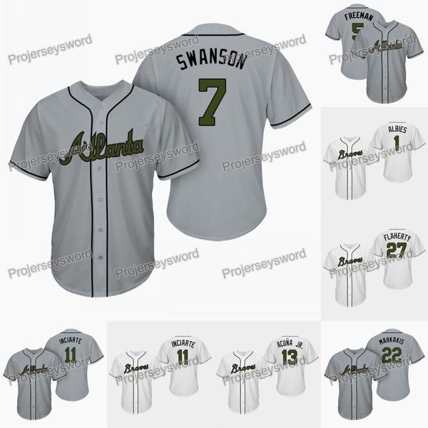 Atlanta Dansby Swanson Memorial Day Braves Jersey Ozzie Albies Freddie Freeman Ronald Acuna Jr. Tyler Flowers Ryan Flaherty Mike Foltynewicz
Atlanta Dansby Swanson Memorial Day Braves Jersey Ozzie Albies Freddie Freeman Ronald Acuna Jr. Tyler Flowers Ryan Flaherty Mike Foltynewicz