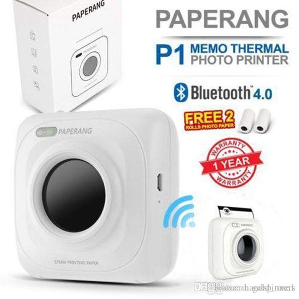 PAPERANG P1 Thermal Printer Portable Bluetooth 4.0 Receipt Printer Photo Printer Phone Wireless mini printers 1000 mAh Lithium-ion
PAPERANG P1 Thermal Printer Portable Bluetooth 4.0 Receipt Printer Photo Printer Phone Wireless mini printers 1000 mAh Lithium-ion