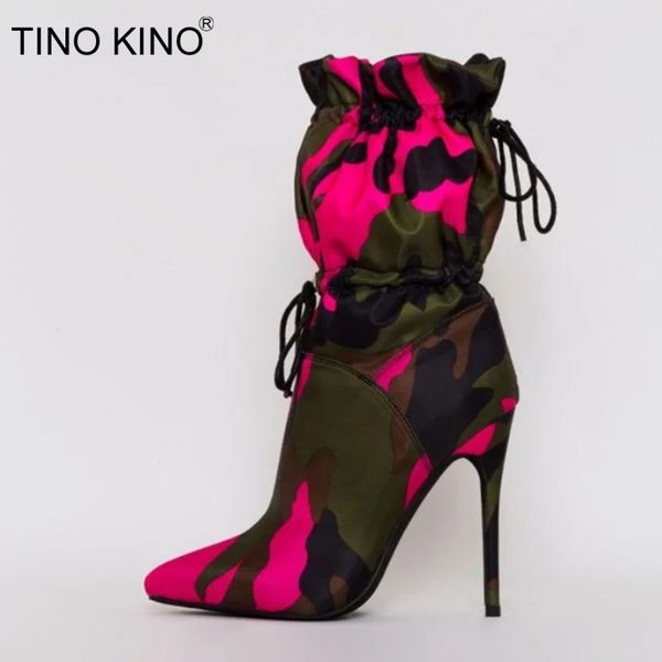 tino kino women camouflage warm lace up ankle boots ladies pointed toe boots female canvas thin high heels fashion woman shoes, Black
tino kino women camouflage warm lace up ankle boots ladies pointed toe boots female canvas thin high heels fashion woman shoes, Black