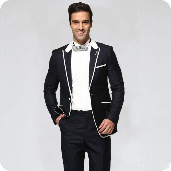 fashion black groom tuxedos peak lapel slim fit groomsmen wedding tuxedos men formal blazer prom jacket suit(jacket+pants+bows tie) 1586, Black;gray
fashion black groom tuxedos peak lapel slim fit groomsmen wedding tuxedos men formal blazer prom jacket suit(jacket+pants+bows tie) 1586, Black;gray