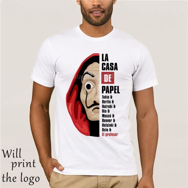 classic movie money theft the house of paper t-shirts amazing bella ciao t shirt cotton round neck man homme t shirt, White;black
classic movie money theft the house of paper t-shirts amazing bella ciao t shirt cotton round neck man homme t shirt, White;black