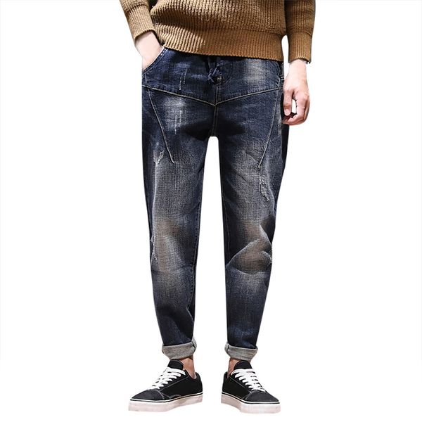 loose ripped jeans for men stretch harlan beamed jeans vaqueros hombre gradient autumn and winter men leisure new fashion, Blue
loose ripped jeans for men stretch harlan beamed jeans vaqueros hombre gradient autumn and winter men leisure new fashion, Blue