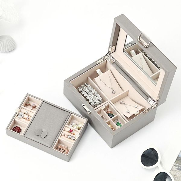 vlando jewelry tray box organizer high capacity mirrored , pu leather wooden decorative jewelry storage, Pink;blue
vlando jewelry tray box organizer high capacity mirrored , pu leather wooden decorative jewelry storage, Pink;blue