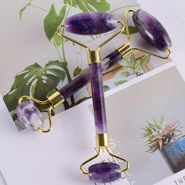 jade roller gua sha set natural amethyst stone face massager purple jade roller guasha scraping tool facial massage with box
jade roller gua sha set natural amethyst stone face massager purple jade roller guasha scraping tool facial massage with box
