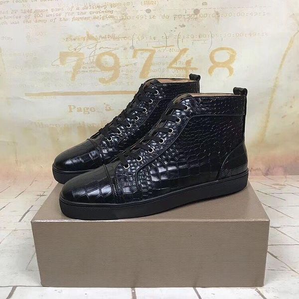 new arrival mens womens black matter leather with black spikes high sneakers,designer men causal sports shoes drop shipping xm89603
new arrival mens womens black matter leather with black spikes high sneakers,designer men causal sports shoes drop shipping xm89603